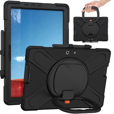 Microsoft Surface Pro X - 360 Degree Rotate Shockproof Heavy Duty Tough Stand Handle Ring Holder Case Cover - Polar Tech Australia