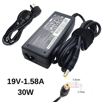 [19V-1.58A/30W][5.5x1.7 Yellow] Acer Aspire One Laptop Monitor AC Power Supply Adapter Charger - Polar Tech Australia