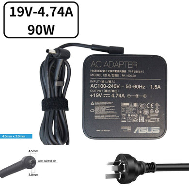 [19V-4.74A/90W][4.5x3.0] ASUS Vivobook S 15 K5504 Laptop AC Power Supply Adapter Fast Charger - Polar Tech Australia