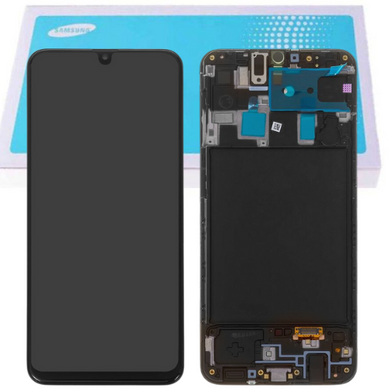 [SAMSUNG SERVICE PACK] Samsung Galaxy A20 (SM-A205) LCD Touch Digitizer Screen Assembly With Frame - Polar Tech Australia