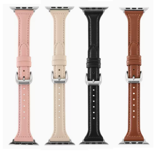 Apple Watch 1/2/3/4/5/SE/6/7/8 Leather Watch Band Strap - Polar Tech Australia
