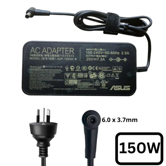 [20V-7.5A/150W][6.0x3.7] ASUS Rog Lasptop Gaming Desktop PC AC Power Supply Adapter Charger - Polar Tech Australia