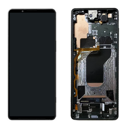 [With Frame] Sony Xperia 1 V (XQ-DQ72/XQ-DQ62) 4K HDR OLED Touch Digitiser LCD Display Screen Assembly - Polar Tech Australia