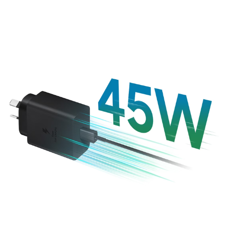Cargue la imagen en el visor de la galería, [45W] Samsung Compatible Super Fast PD Type-C USB-C Port Wall Charger Travel Power Adapter With Cable- (AU Plug) - Polar Tech Australia
