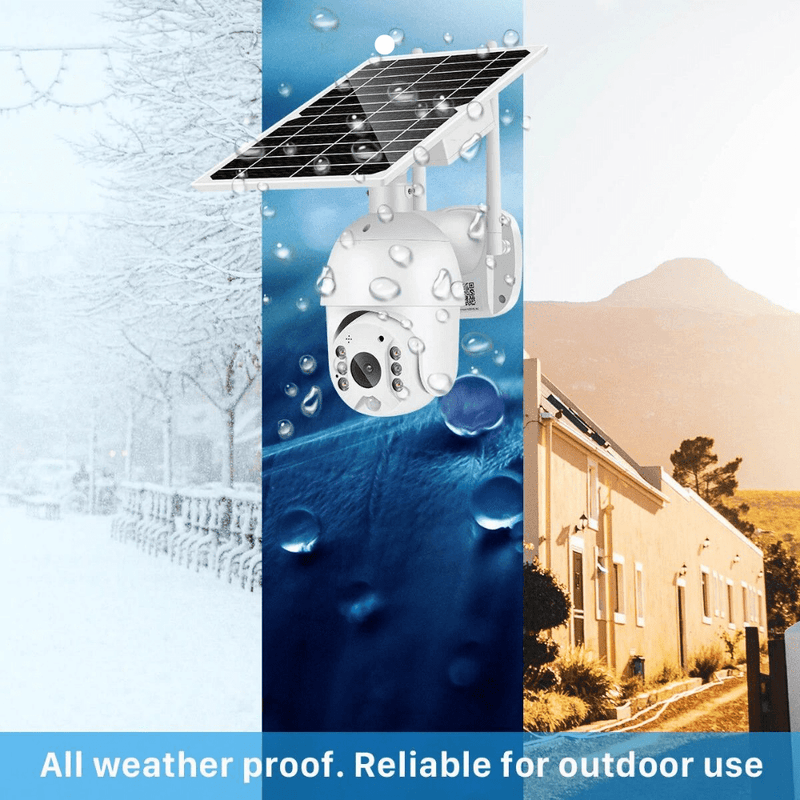 Load image into Gallery viewer, [1080P FHD] [4G Version] Solar Panel Battery Powered IP66 Outdoor PTZ Camera - Polar Tech Australia
