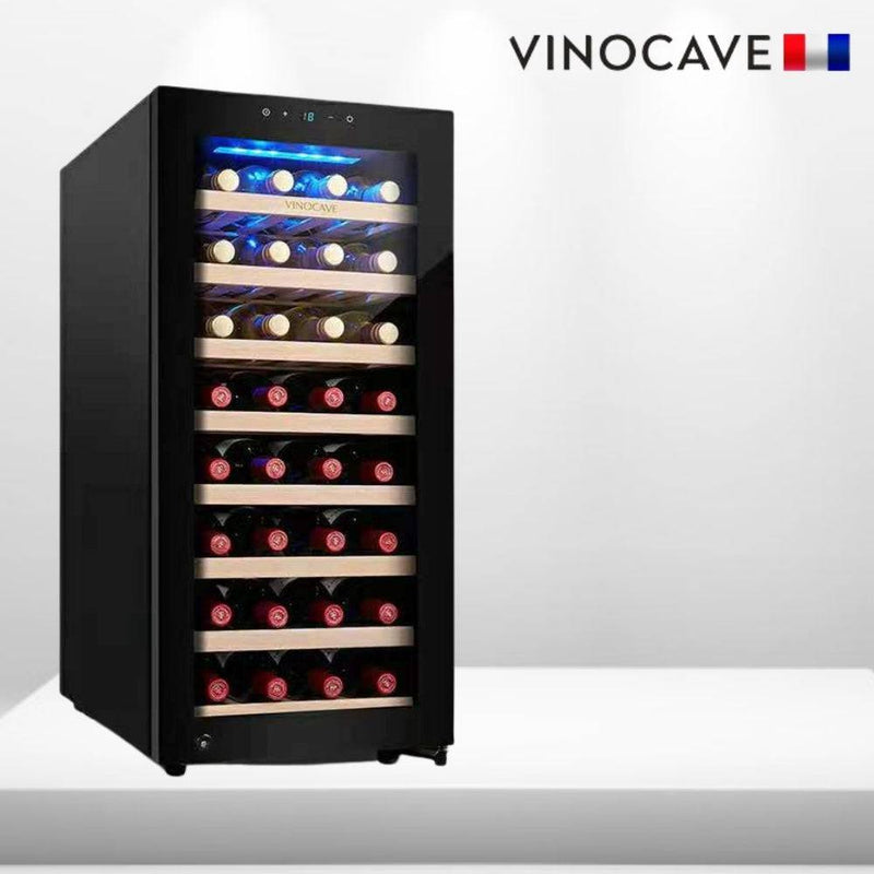 Load image into Gallery viewer, [38 Bottle] [CWC-100A] Vinocave Stainless Steel Freestanding Wine Refrigerator Cooler Fridge - Polar Tech Australia
