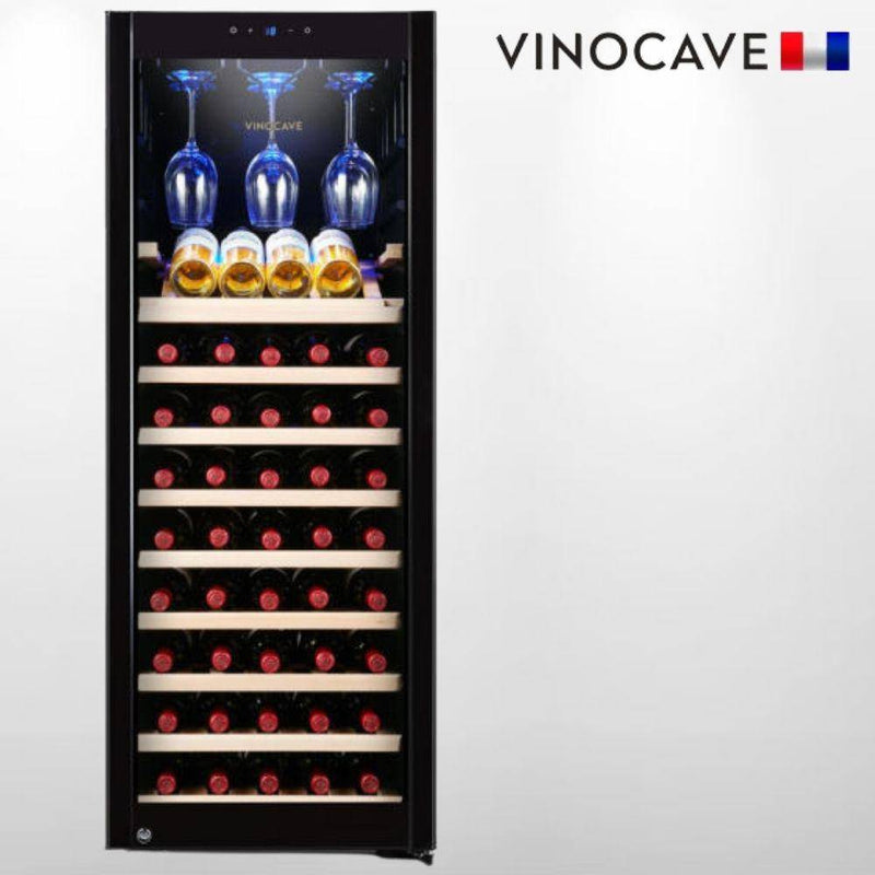 Cargue la imagen en el visor de la galería, [85 Bottle][CWC-200A] Vinocave Stainless Steel Freestanding Wine Refrigerator Cooler Fridge - Polar Tech Australia

