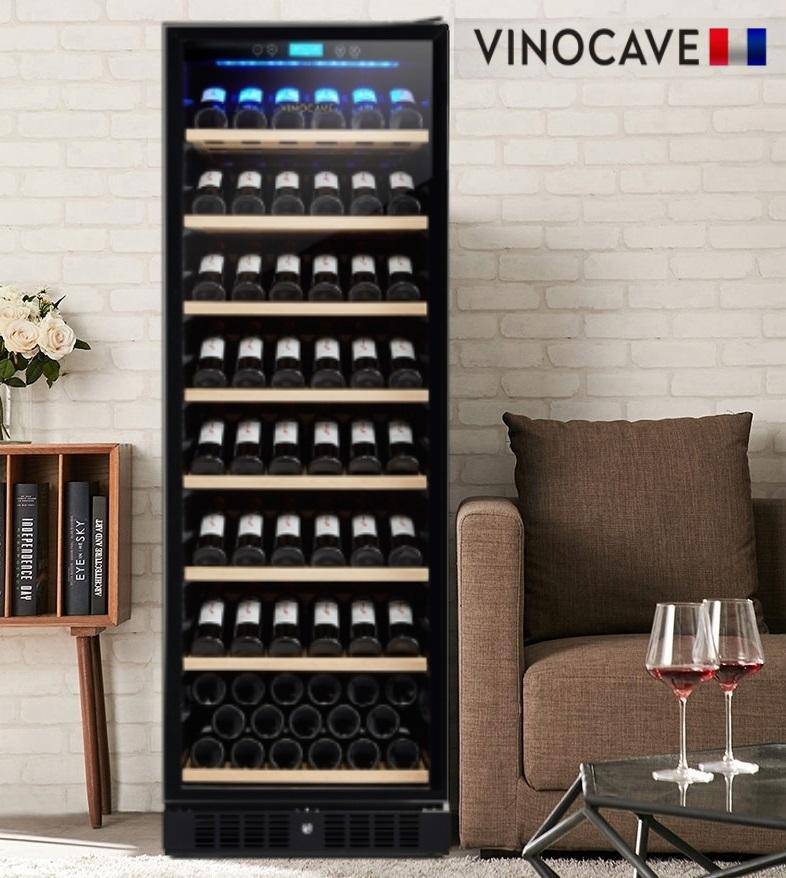 Load image into Gallery viewer, [95 Bottle][450AX] Vinocave Stainless Steel Freestanding Wine Refrigerator Cooler Fridge - Polar Tech Australia
