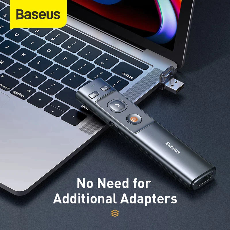 Cargue la imagen en el visor de la galería, Baseus 2.4GHz Windows Laptop MacBook Wireless Presenter Remote with Pointer - Polar Tech Australia
