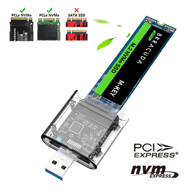 (PCIE-Based) M.2 NVMe SSD to USB 3.0 / 3.1 Gen2 Exernal Hard Drive Adapter Reader Data Recovery - Polar Tech Australia