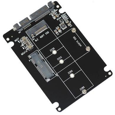 2 in 1 - M.2 NGFF SSD & MSATA SSD to SATA Adapter Board - Polar Tech Australia
