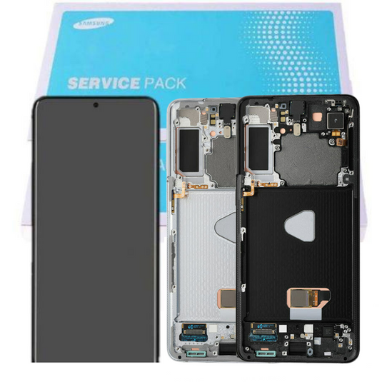[Samsung Service Pack] Samsung Galaxy S21 Plus (SM-G996) LCD Touch Digitizer Screen Assembly With Frame - Polar Tech Australia