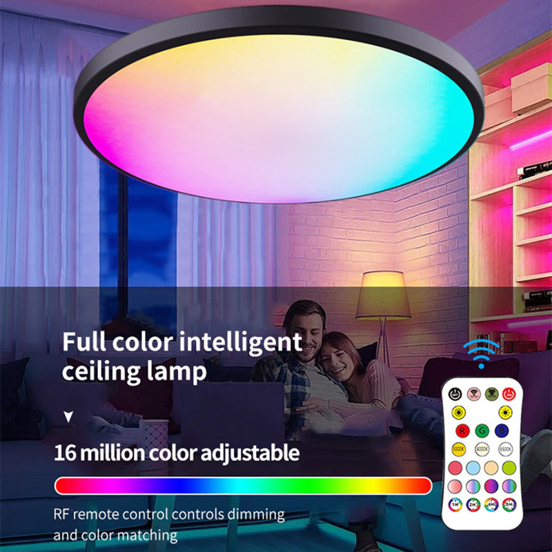 Load image into Gallery viewer, [TUYA Smart Home] RGB Dimmable LED 24W Ceiling Light Wireless Control Bedroom Living Room Light - Polar Tech Australia
