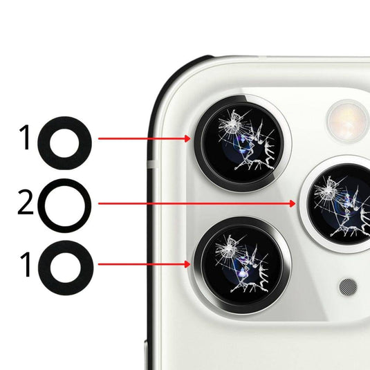 Apple iPhone 12 Pro Max Back Rear Main Camera Glass Lens With Adhesive - Polar Tech Australia