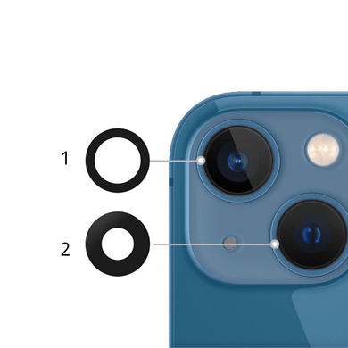 Apple iPhone 13/13 Mini Back Rear Main Camera Glass Lens With Adhesive - Polar Tech Australia