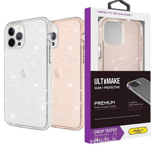 Apple iPhone 13/Mini/Pro/Max Ultimake Glitter Star Flash Clear Transparent Case - Polar Tech Australia