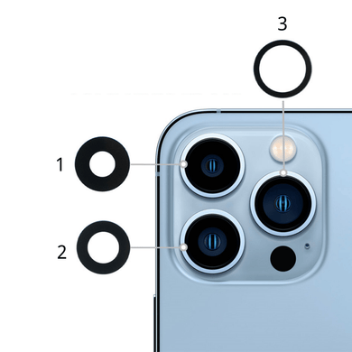 Apple iPhone 13 Pro/13 Pro Max Back Rear Main Camera Glass Lens With Adhesive - Polar Tech Australia
