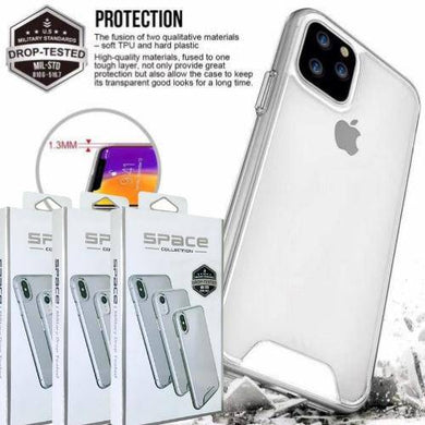Apple iPhone 6/6s/7/8/SE/Plus SPACE Transparent Rugged Clear Shockproof Case Cover - Polar Tech Australia
