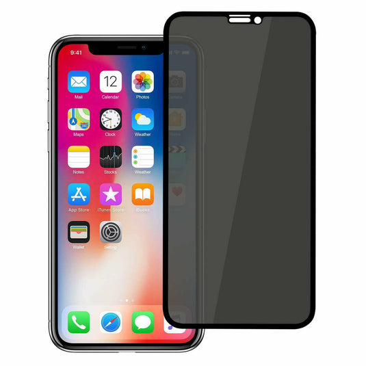 Apple iPhone XS/XR/XS MAX/11/11 Pro/11 Pro Max Full Covered 9D Privacy Tempered Glass Screen Protector - Polar Tech Australia
