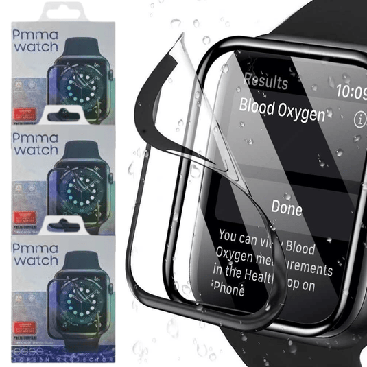 Apple Watch 7/ S7 41mm & 45mm 4D PMMA Nano Hydrogel Soft Full Covered Screen Protector Flip - Polar Tech Australia