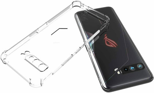 ASUS Rog Phone 3 Clear Shock Absorbing Transparent Heavy Duty Protective Case - Polar Tech Australia