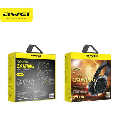 AWEI A799BL Foldable Gaming Wireless Headphone - (Black) - Polar Tech Australia