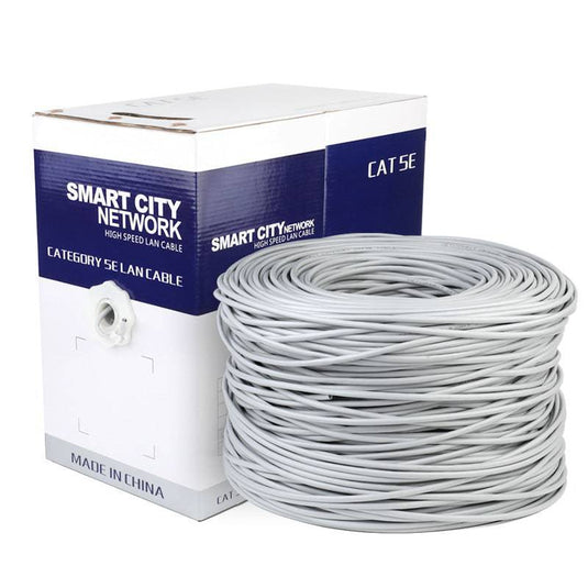 Cat5E (Copper Clad Aluminum) 305M 1000ft UTP Ethernet LAN Network Wire CCTV Internet Cable - Polar Tech Australia