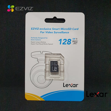 Hikivisoin Lexar Ezviz Series 128GB Class 10 Professional Surveillance  Security Camera Memory Card - Polar Tech Australia