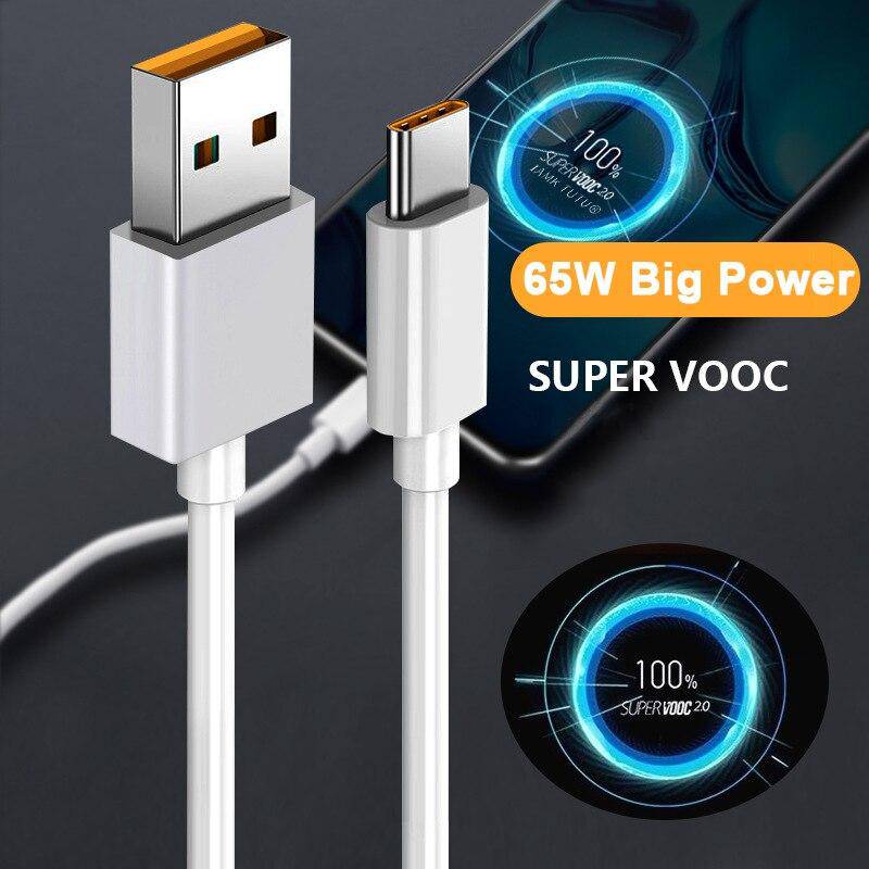 Cargue la imagen en el visor de la galería, Genuine OPPO Find X2 / X3 Pro 65W 5A SuperVOOC Super Fast Type-C USB-C Charging Data Cable - Polar Tech Australia
