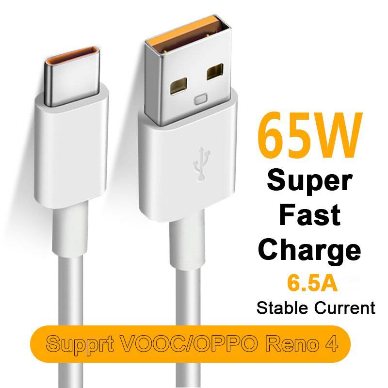 Cargue la imagen en el visor de la galería, Genuine OPPO Find X2 / X3 Pro 65W 5A SuperVOOC Super Fast Type-C USB-C Charging Data Cable - Polar Tech Australia
