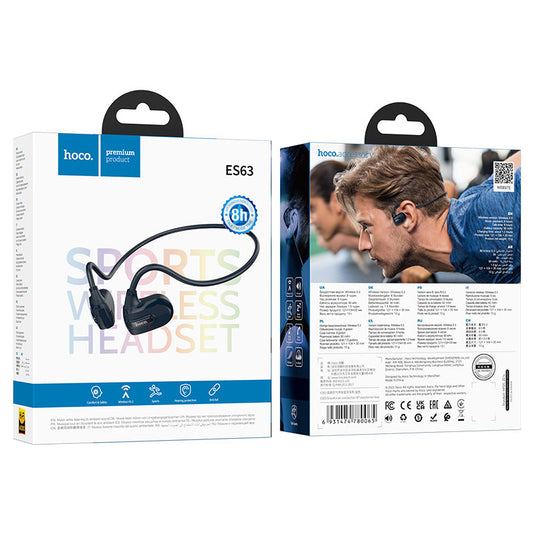[ES63] HOCO Wireless Bluetooth Sport Fitness Gym Stereo Earphones Handset - Polar Tech Australia