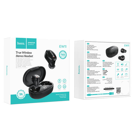 [EW11] HOCO TWS Bluetooth 5.1 Intelligent Touch Control Wireless Stereo Earphones - Polar Tech Australia