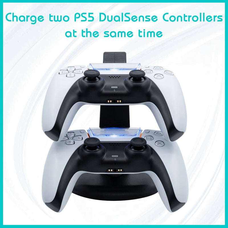 Cargue la imagen en el visor de la galería, Dual Controller Charging Stand for PS5 - Game Gear Hub
