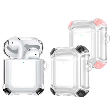 Apple AirPods 1 & 2 Transparent Heavy Duty Protecive Case With Key Ring - Polar Tech Australia