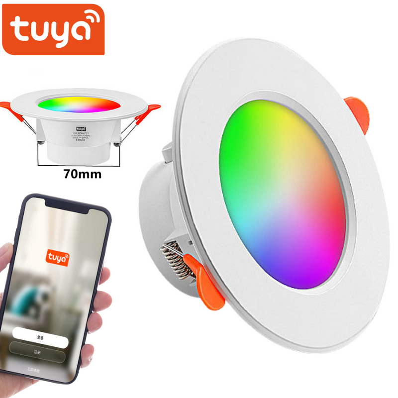 Cargue la imagen en el visor de la galería, [TUYA Smart Home] RGB LED 10W Downlight Ceiling Light Wireless Control - Polar Tech Australia
