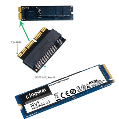 NVMe PCIe M.2 SSD Hard Drive Adapter For Apple MacBook Air A1465/A1466 (2013 - 2017) & MacBook Pro A1398/A1502 (2013-2015) - Polar Tech Australia