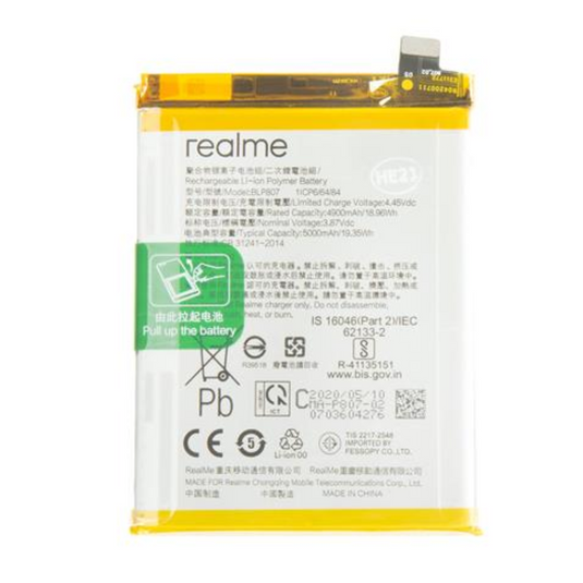 [BLP807] REALME 7 5G (RMX2111) Replacement battery - Polar Tech Australia