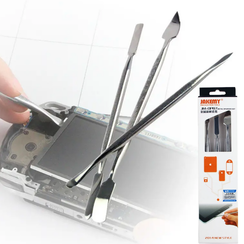 Cargue la imagen en el visor de la galería, [JM-OP07] Jakemy 3 In 1 Metal Spudger Set Prying Opening Repair Tool Kit for Mobile Phone Pad Laptop - Polar Tech Australia
