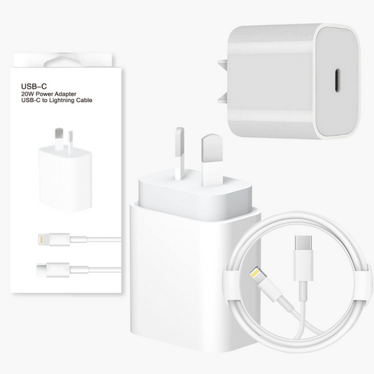 Universal 20W PD USB-C Type-C Port Wall Travelling Charger Adapter With Cable -  (SAA Approved/AU Plug) - Polar Tech Australia