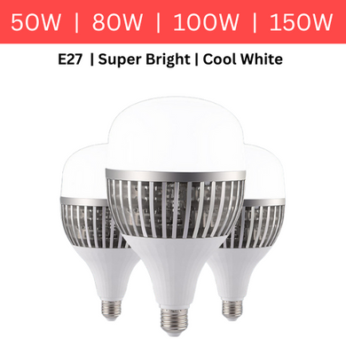 Super Bright Factory Industry 50W 80W 100W 150W LED Bulbs Light Lamp E27 Head - Polar Tech Australia