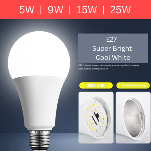 Super Bright Home Kitchen bathroom Living Room 5W 9W 15W 25W LED Light Bulbs Lamp E27 Head - Polar Tech Australia