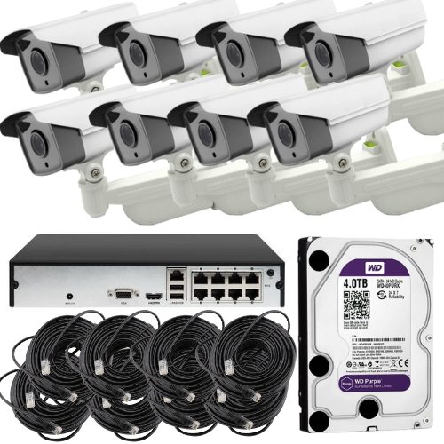 [5MP 8 CH Kit] IP Pro IP 5MP FHD Camera IR CCTV Home Surveillance Security Wireless Camera NVR System - Polar Tech Australia