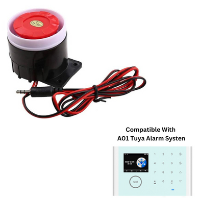 [A06] Universal 3.5MM Indoor Siren Alarm Speaker For A01 TUYA Alarm System - Polar Tech Australia