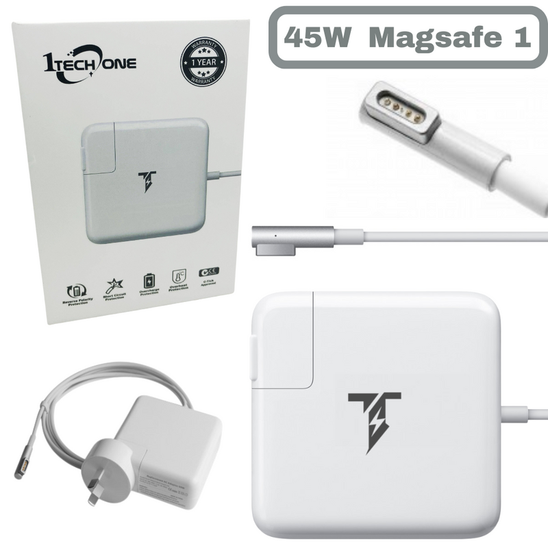 Cargue la imagen en el visor de la galería, [14.5V-3.1A/45W][Magsafe 1 &quot;L&quot; Tip] Apple MacBook Air 11&quot; 45W Wall Charger Power Adapter (14.5V-3.1A) - Polar Tech Australia
