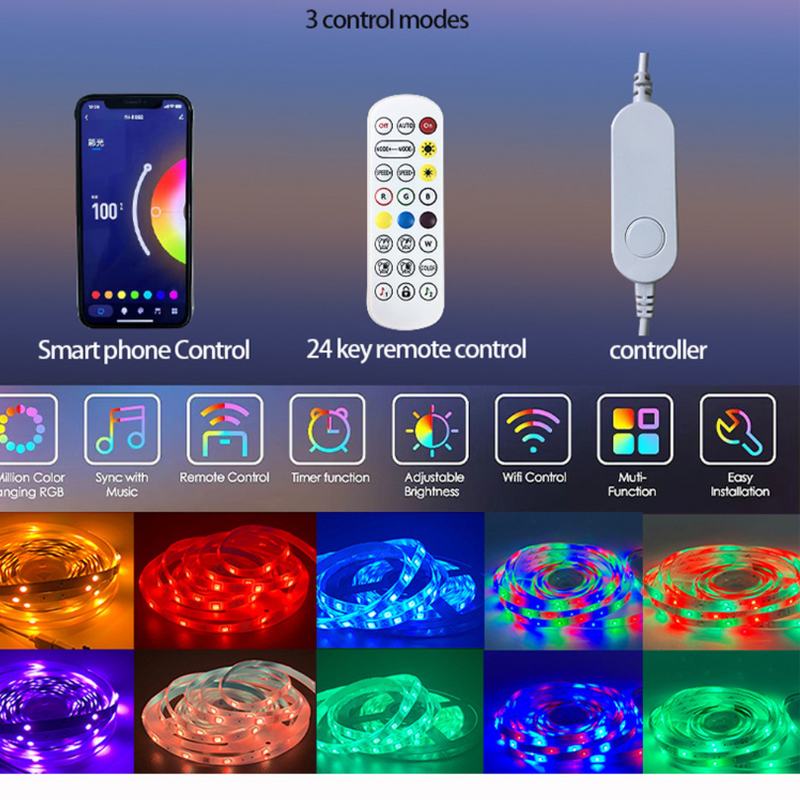 Load image into Gallery viewer, [TUYA Smart Home] IP65 Indoor Outdoor Waterproof Smart Remote Control RGB LED Light Strip Music/Game/Movie Synchronization - Polar Tech Australia
