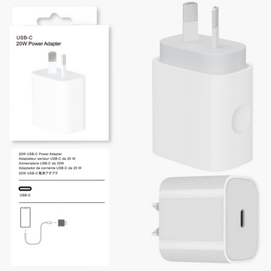 Universal 20W PD USB-C Type-C Port Wall Travelling Charger Adapter -  (SAA Approved/AU Plug) - Polar Tech Australia