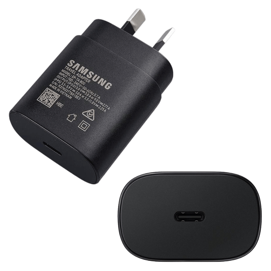 Samsung 25W Fast PD Type-C USB-C Port Wall Charger Traveller Power Adapter With Cable- (AU Plug) - Polar Tech Australia