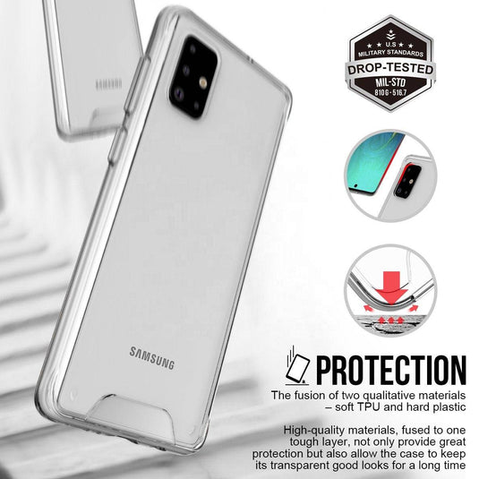 Samsung Galaxy S22/S22 Plus/S22 Ultra SPACE Transparent Rugged Clear Shockproof Case Cover - Polar Tech Australia
