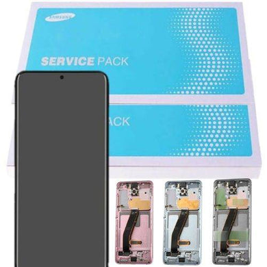 [Samsung Service Pack] Samsung Galaxy S20 Plus (SM-G985/G986) LCD Touch Digitizer Screen Assembly With Frame - Polar Tech Australia