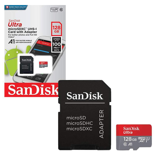 SanDisk Micro Memory Card 128GB A1 Class 10 100Mb/s - Polar Tech Australia